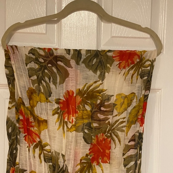 Floral Print Sheer Scarf - Picture 6 of 7
